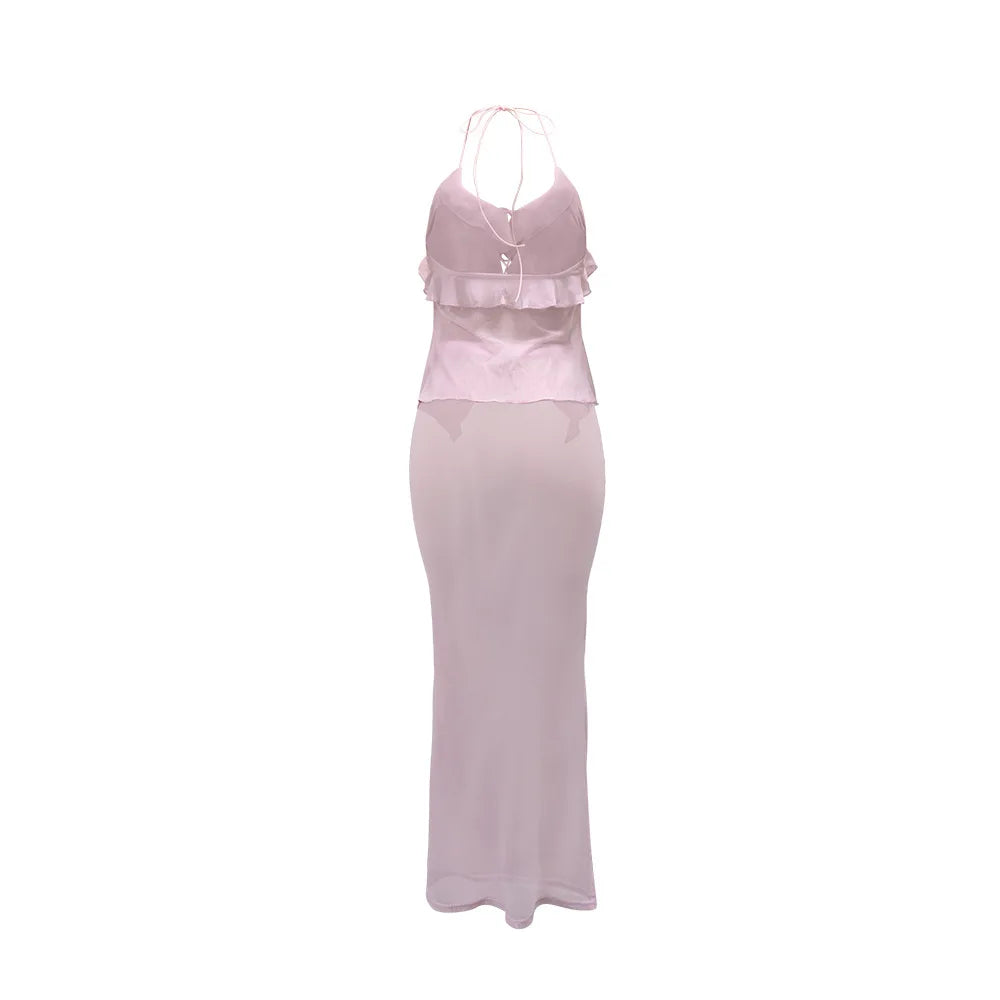 Pinky Skirt Set