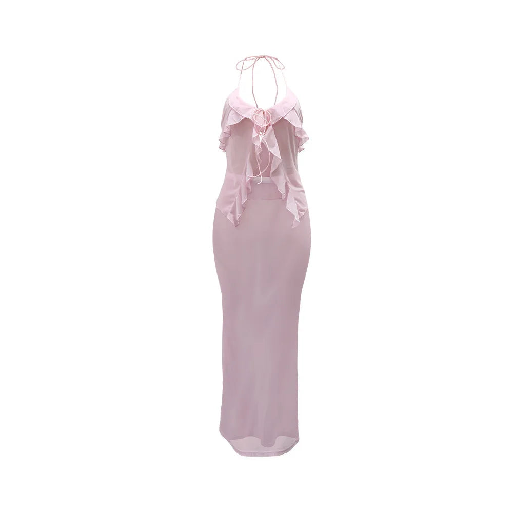Pinky Skirt Set