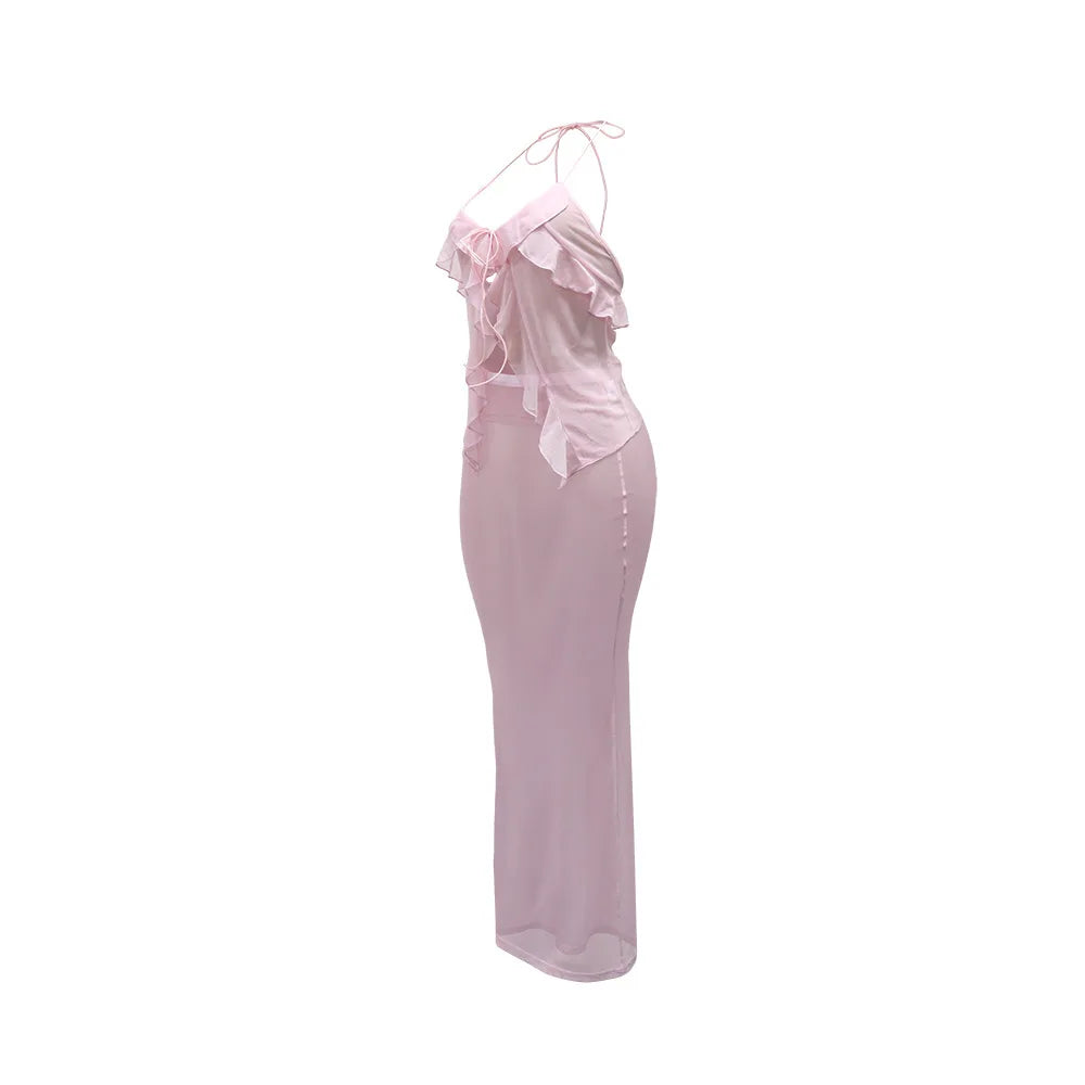 Pinky Skirt Set